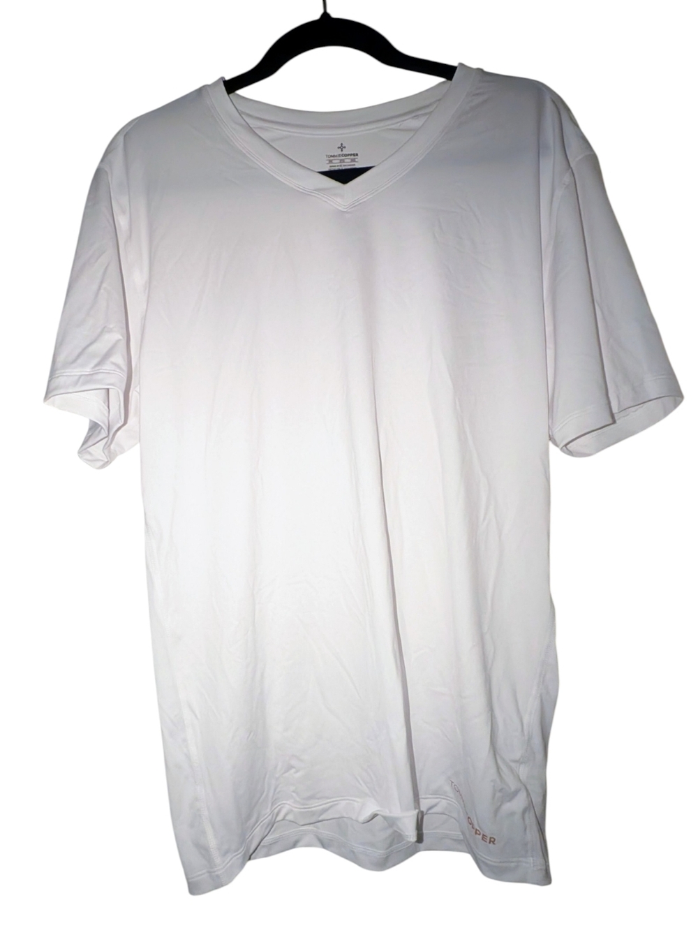 Tommie Copper NWOT White V-Neck Compression Shirt 2XL